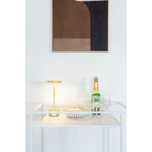 Wózek barowy / barek metalowy Vita 68cm biały House Nordic