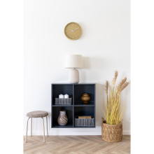 Zegar ścienny okrągły z cichym mechanizmem Rosolini 30cm ochra House Nordic