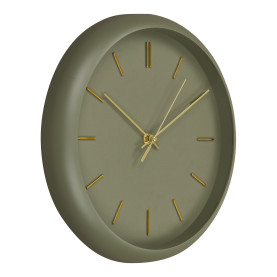 Zegar ścienny okrągły z cichym mechanizmem Rossano 30cm zielony House Nordic 2