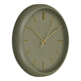 Zegar ścienny okrągły z cichym mechanizmem Rossano 30cm zielony House Nordic