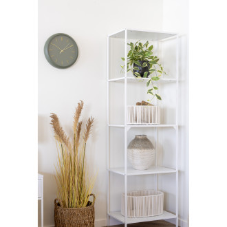 Zegar ścienny okrągły z cichym mechanizmem Rossano 30cm zielony House Nordic