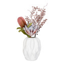Wazon organiczny z ceramiki biały 26cm House Nordic