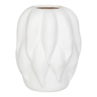 Wazon organiczny z ceramiki biały 26cm House Nordic