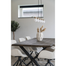Wazon organiczny z ceramiki biały 26cm House Nordic