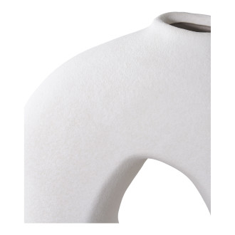 Wazon organiczny  ceramiczny z dziurą biały 27,8cm House Nordic