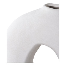 Wazon organiczny  ceramiczny z dziurą biały 27,8cm House Nordic