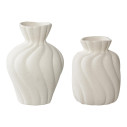 Zestaw 2 białych wazonów ceramicznych - sakwa House Nordic