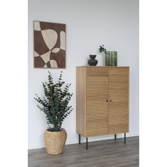 Wazon szklany pofalowany zielony 26,5cm House Nordic