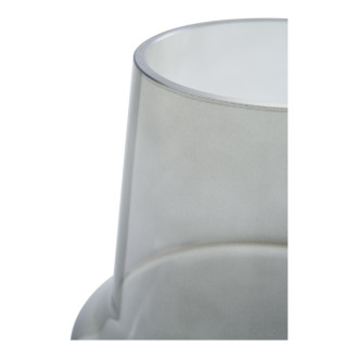 Wazon szklany - szary dymiony 19cm House Nordic