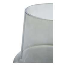 Wazon szklany - szary dymiony 19cm House Nordic