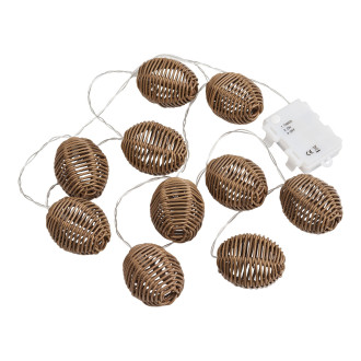 Girlanda ogrodowa Carlisle 180cm polirattan naturalny / czarny House Nordic