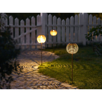 Lampion ogrodowy solarny - kula LED Carlisle 17cm House Nordic