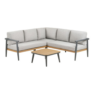 Zestaw mebli ogrodowych duża sofa narożna + stolik Comillas House Nordic
