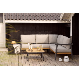 Zestaw mebli ogrodowych duża sofa narożna + stolik Comillas House Nordic 2