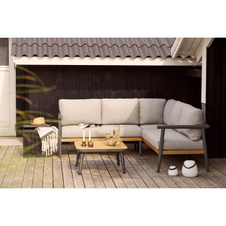 Zestaw mebli ogrodowych duża sofa narożna + stolik Comillas House Nordic