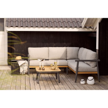 Zestaw mebli ogrodowych duża sofa narożna + stolik Comillas House Nordic
