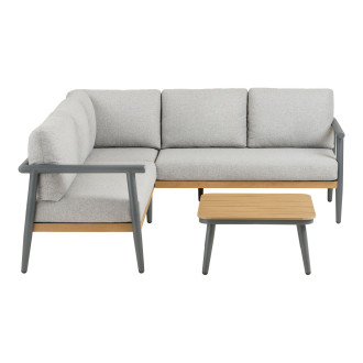 Zestaw mebli ogrodowych duża sofa narożna + stolik Comillas House Nordic