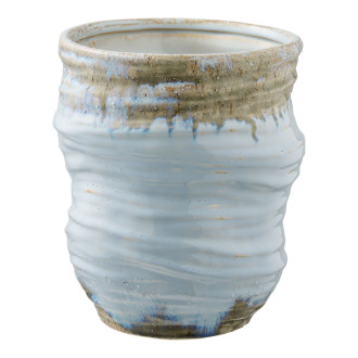 Wazon ceramiczny Toran jasnoniebieski 19,5x22,5cm House Nordic