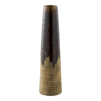 Wazon ceramiczny Cali 12,5x48cm brązowy House Nordic