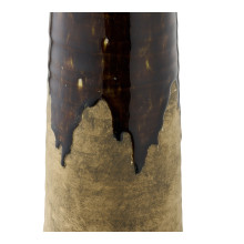 Wazon ceramiczny Cali 12,5x48cm brązowy House Nordic