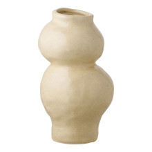 Wazon ceramiczny wabi-sabi Almond beżowy 10,5x19,5cm House Nordic
