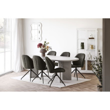 Wazon z dmuchanego szkła - ryflowany Musch 27cm brązowy House Nordic