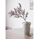 Wazon ceramiczny z uszkami Foma 15,5x14x22cm niebiesko-biały House Nordic