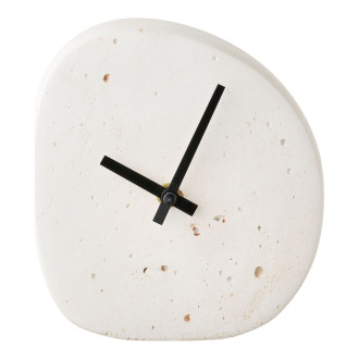 Zegar stołowy cementowy o organicznym kształcie Linz 14,15cm House Nordic