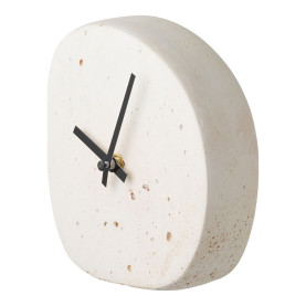 Zegar stołowy cementowy o organicznym kształcie Linz 14,15cm House Nordic 2