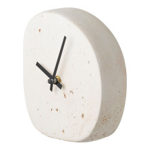 Zegar stołowy cementowy o organicznym kształcie Linz 14,15cm House Nordic