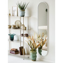 Lustro owalne w srebrnej ramie Hennetved 35x170cm House Nordic