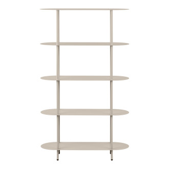 Regał metalowy stojący Rieti 5 półek 150x90x31cm piaskowy House Nordic