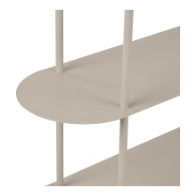 Regał metalowy stojący Rieti 5 półek 150x90x31cm piaskowy House Nordic