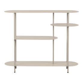 Regał metalowy asymetryczny Rieti 4 półki 97x118x31cm piaskowy House Nordic 2
