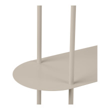 Regał metalowy asymetryczny Rieti 4 półki 97x118x31cm piaskowy House Nordic