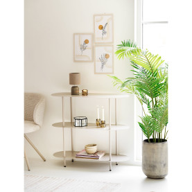 Regał metalowy stojący Rieti 2 półki 81x90x31cm piaskowy House Nordic