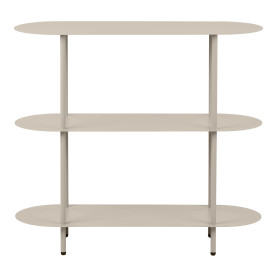 Regał metalowy stojący Rieti 2 półki 81x90x31cm piaskowy House Nordic 2