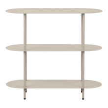 Regał metalowy stojący Rieti 2 półki 81x90x31cm piaskowy House Nordic