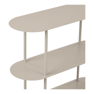 Regał metalowy stojący Rieti 2 półki 81x90x31cm piaskowy House Nordic