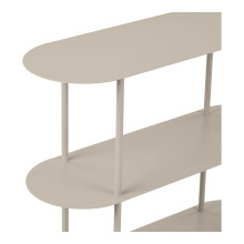 Regał metalowy stojący Rieti 2 półki 81x90x31cm piaskowy House Nordic