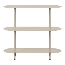 Regał metalowy stojący Rieti 2 półki 81x90x31cm piaskowy House Nordic