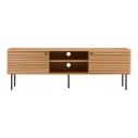 Szafka RTV fornirowana na nóżkach Kyoto 150x40cm dąb naturalny House Nordic