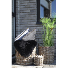 Zestaw 4 okrągłych  koszy rattanowych Caor House Nordic