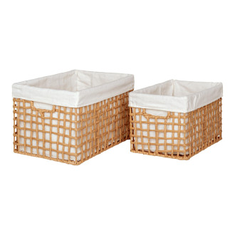Zestaw 2 koszy plecionych Bustelo House Nordic