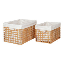 Zestaw 2 koszy plecionych Bustelo House Nordic