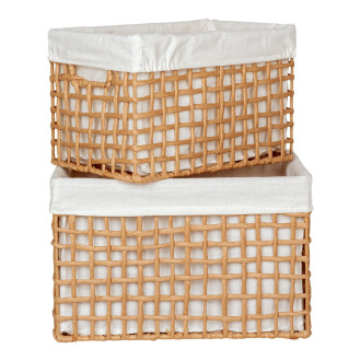 Zestaw 2 koszy plecionych Bustelo House Nordic