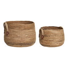 Zestaw 2 koszy boho z uchwytami Aosta House Nordic