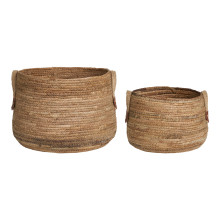 Zestaw 2 koszy boho z uchwytami Aosta House Nordic