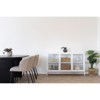 Zestaw 3 koszy plecionych boho Balok trawa morska House Nordic