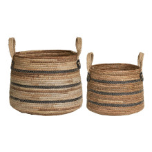 Zestaw 2 koszy boho z uchwytami Erba House Nordic